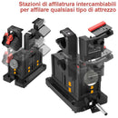 Affilatrice Affila coltelli Forbici Punte Trapano Elettrico + Minitrapano Fresa