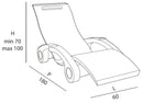 Lettino Chaise Longue Galleggiante da Esterno Giardino Arkema Serendipity Viola