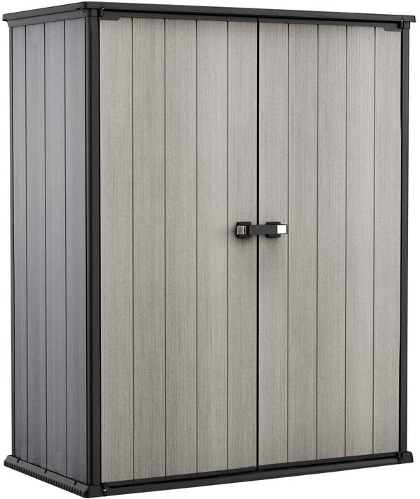 online Armadio Porta Attrezzi da Giardino 140x170,4x73,6 cm in Resina Keter Hight Store Grigio
