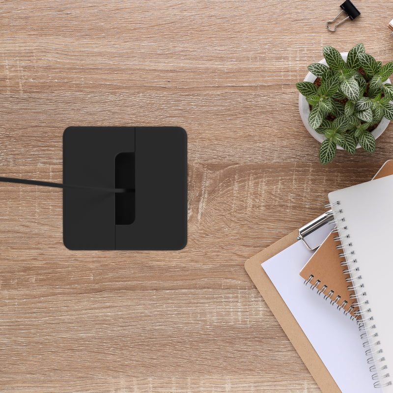 Pressacavo Plastwin per Tavolo Imballo 1 Pezzo Plastica Nera Tecnoplastica Emuca