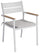 Sedia Impilabile da Giardino 56x55x80 cm in Alluminio Malibù Bianca