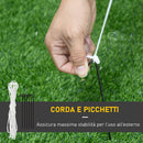 Babbo Natale Gonfiabile H243 cm con Luci a LED 