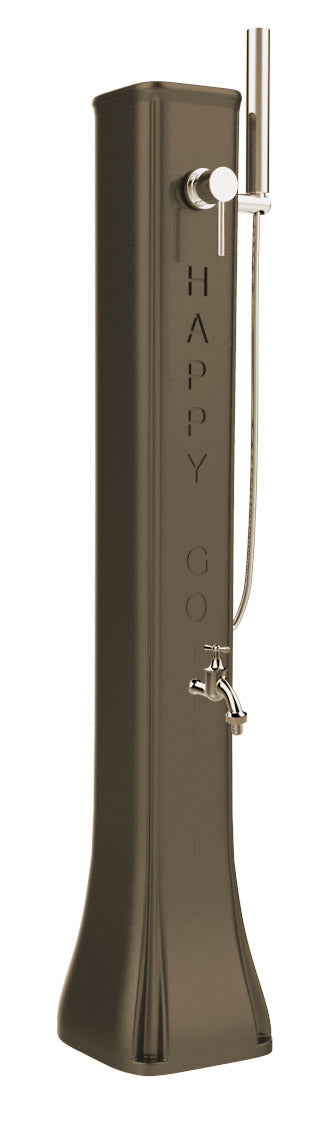 acquista Mini Doccia Solare da Giardino Lavapiedi Miscelatore e Doccetta Mobile Arkema Happy Go Dove grey