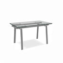 Tavolo Allungabile 140/200x80x76 cm in Vetro Temperato Tommy Trasparente