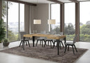 Tavolo Allungabile 120-204x80x77 cm Paxon Quercia Natura e Antracite