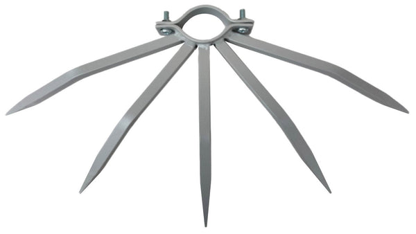 Dissuasore Antifurto con Punte in Acciaio per Pluviali Tubi Esterni Ø42-50 mm Argento acquista