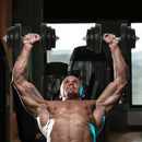 Set di Manubri per Allenamento a Casa in Tubi d'Acciaio e PE Plastica 12 Pezzi 40Kg Nero 