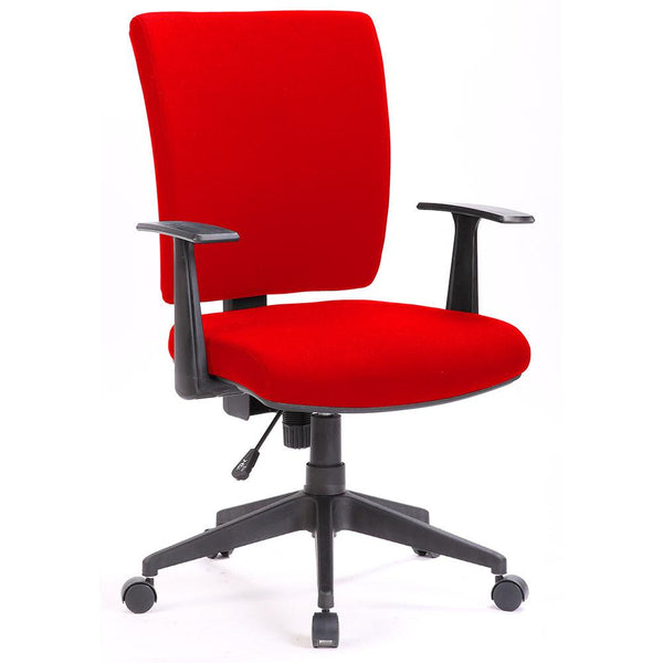 sconto Sedia Poltrona Operativa da Ufficio in Tessuto Tosini New Orleans Rosso