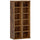 Set 2 Librerie 21x22,5x88,5 cm Mobili Porta CD con Ripiani Regolabili per 204 CD in Legno Marrone Rustico