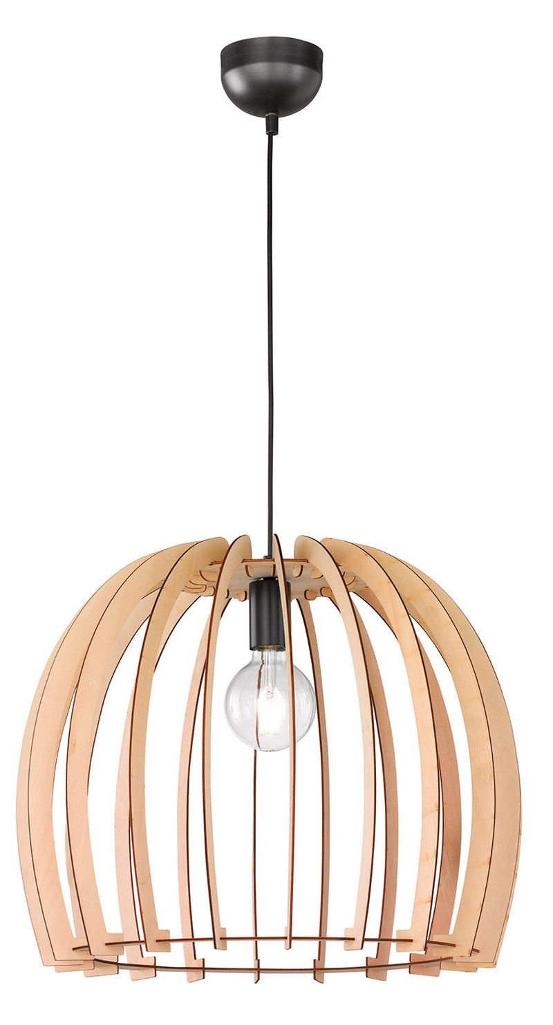 Lampada a Sospensione da Interno Attacco E27 in Legno naturale Legno