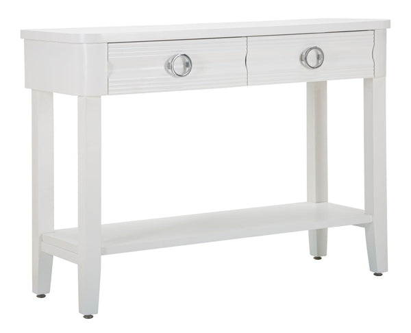 acquista Console Fissa Shine 110x82x40 cm in Legno MDF e Metallo Bianco