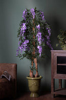 Ramo Artificiale Glicine con Fiori H 160 cm 