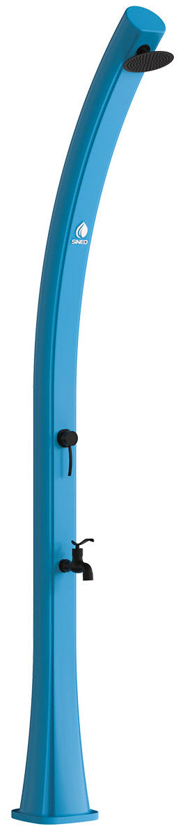 Doccia Solare da Giardino 22L Miscelatore e Lavapiedi Sined Sole Blu sconto