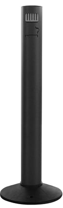 Posacenere a Colonna Ø11,7xh105 cm in Alluminio Verniciato con Contenitore Interno Nero