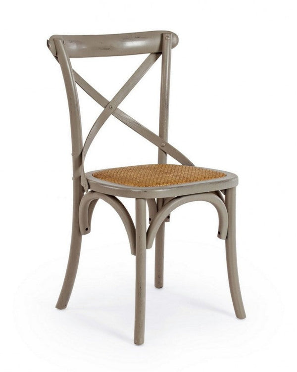 Sedia Cross Grigio Scuro in Legno acquista
