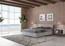 Letto Matrimoniale Francese Testata Doghe Dritta Ankel Grigio Varie Misure
