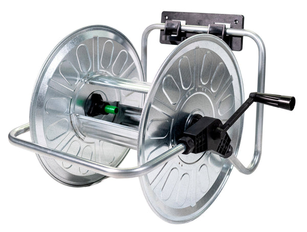 sconto Avvolgitubo Portatile Manuale da Muro 50 mt in Acciaio Zincato Grigio Agrati