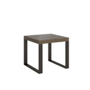 Tavolo Allungabile 90-246x90x77 cm Tecno Premium Tortora Telaio Antracite 