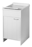 Mobile Lavatoio in PVC 45x50x85cm 1 Anta Forlani Honest Bianco