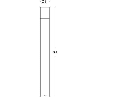 Lampada Palo da Giardino a LED 7W 4000K Sovil Nero