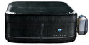 Vasca Idromassaggio da Esterno Gonfiabile Riscaldata 4 Posti 168x168x70 cm NetSpa Caiman Nera
