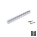 Maniglie per Mobile Interasse 128 mm Alluminio Anodizzato Opaco 25 Pezzi Emuca