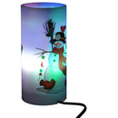 Candela di Natale LED con Proiettore 4 Effetti di Luce Bianco Ø7x15 cm 