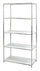 Scaffale in Acciaio Cromato 5 Ripiani Bianchi Tosini E-408016W