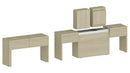 Panca Allungabile 66/290x25x45 cm Pratika Singola A Olmo Perlato  