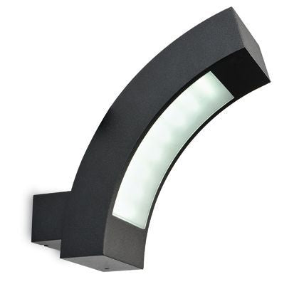 Lampada Applique Verticale Colore Nero per Esterno Linea Punto e Virgola Livos