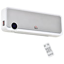 Riscaldatore Elettrico da Parete Timer 3 Modalità 56x18,5x11,7 cm Bianco e Argento  