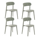 Set 4 Sedie 48x52xH77,5 cm in Polipropilene Cindy Grigio chiaro