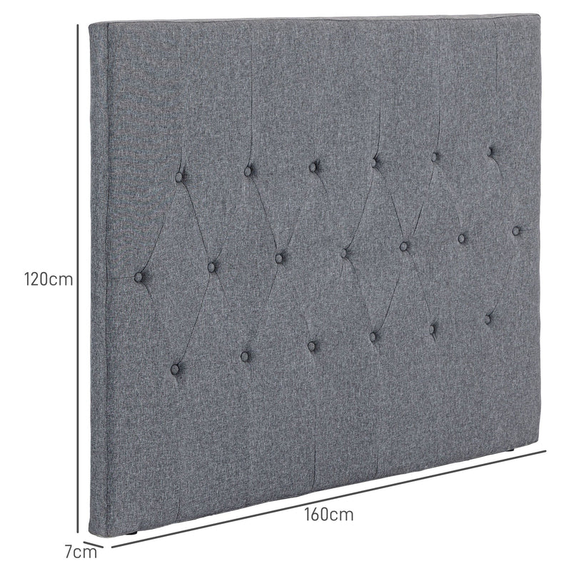 Set 2 Testiera per letto Moderno,Testiera da Parete Grigio Chiaro