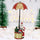 Babbo Natale con Paracadute Decorazione Addobbo Natalizio Rosso e Oro 60 cm