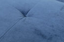 Divano Letto 2 Posti 166x77x65,5 cm in Velluto Soriani Blu