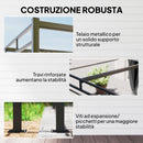 Pergola Gazebo 3x3 m con Tetto Scorrevole UV30+ e 4 Pareti Laterali Grigio Scuro      