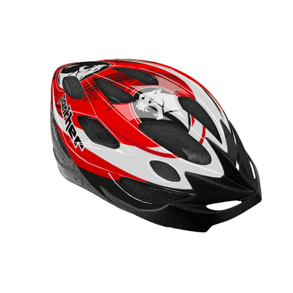 Casco JUNIOR Aereodinamico per Bambini Misura 52-56 cm con Fori di Aerazione Rosso o Rosa sconto