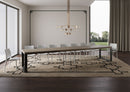 Tavolo Allungabile 200-460x90x77 cm Tecno Premium Tortora Telaio Antracite 