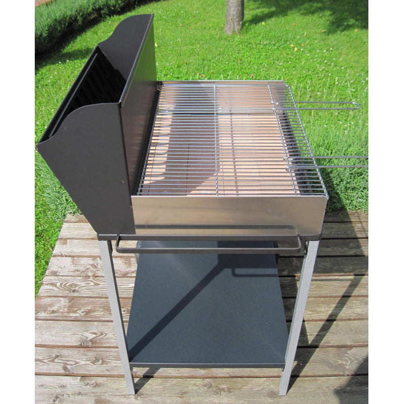 Barbecue a Legna con Griglia in Ferro Cromato Famur BK 8 Eco