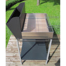 Barbecue a Legna con Griglia in Ferro Cromato Famur BK 8 Eco