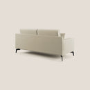 Divano 2 Posti 146x95x91 cm in Tessuto Panna