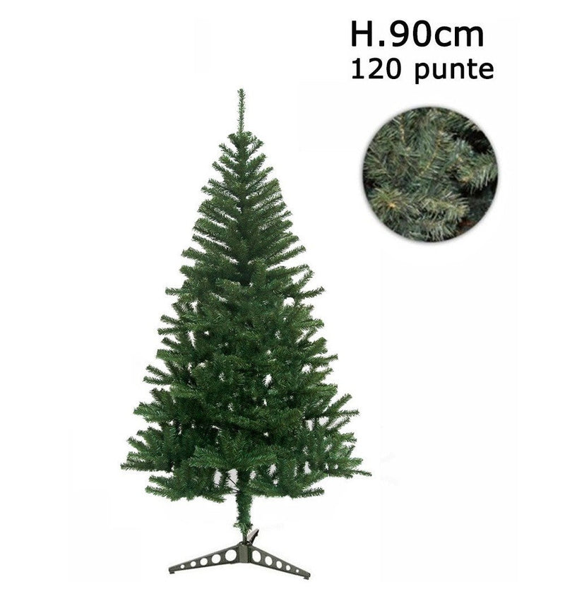 Albero di Natale artificiale 90 cm con 120 punte rami folti Pino delle Sorprese