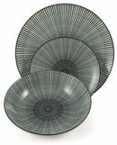 Servizio Piatti 18 Pezzi in Porcellana Soriani Fossil Multicolor