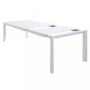 Tavolo Allungabile Houston 135/180x70x75h cm in Alluminio Bianco
