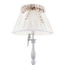 Lampada da terra Elegant in Metallo Bird Bianco Antique