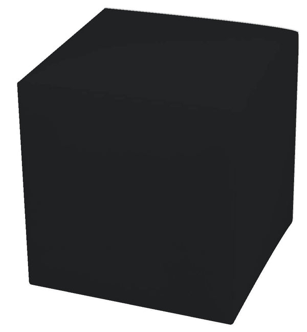 Pouf Poggiapiedi 42x42x44 cm in Similpelle Avalli Cubo Nero acquista