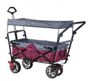 Carrello Portattrezzi da Giardino in Metallo con Tettuccio Baltic 135x54x103 cm in Acciaio