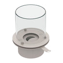 Bruciatore Rotondo per Camino a Bioetanolo Ø25x31 cm 1,5 lt con Vetro in Acciaio Inox  