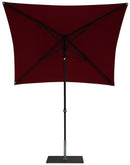 Ombrellone da Giardino 2x2 m Palo Ø38 mm in Alluminio Tessuto Olefin Trend Bordeaux