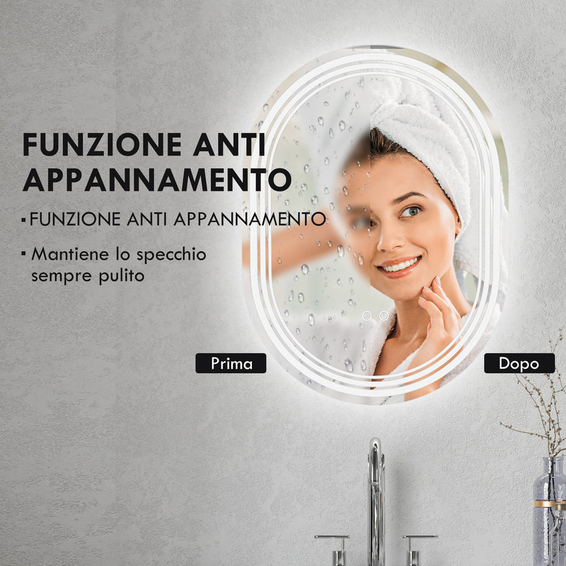 Specchio da bagno a LED a batteria - FENESTRA : Specchio Per Te Specchio da bagno a LED a batteria - FENESTRA : Specchio Per Te